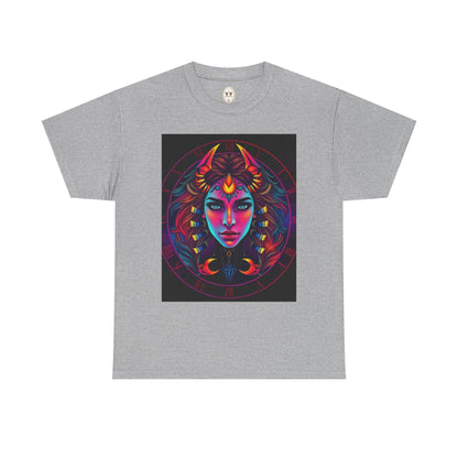 Unisex Heavy Cotton T-Shirt, Scorpio, Zodiac v4, Sexy Art