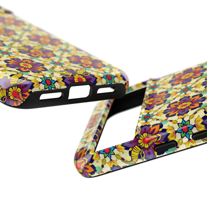 Tough Cases, Taurus, Zodiac v1, Flower Pattern