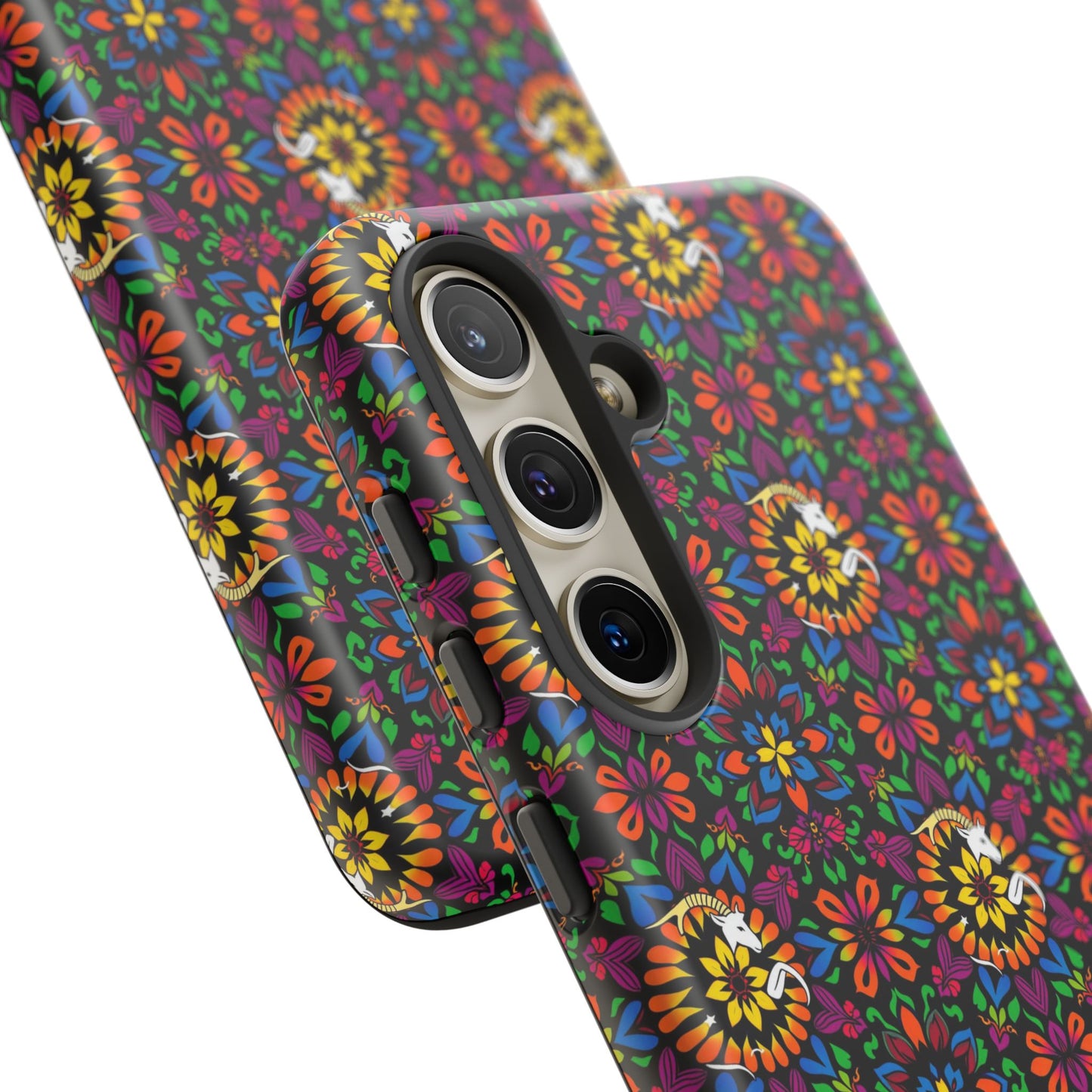 Tough Cases, Capricorn, Zodiac v2, Flower Pattern