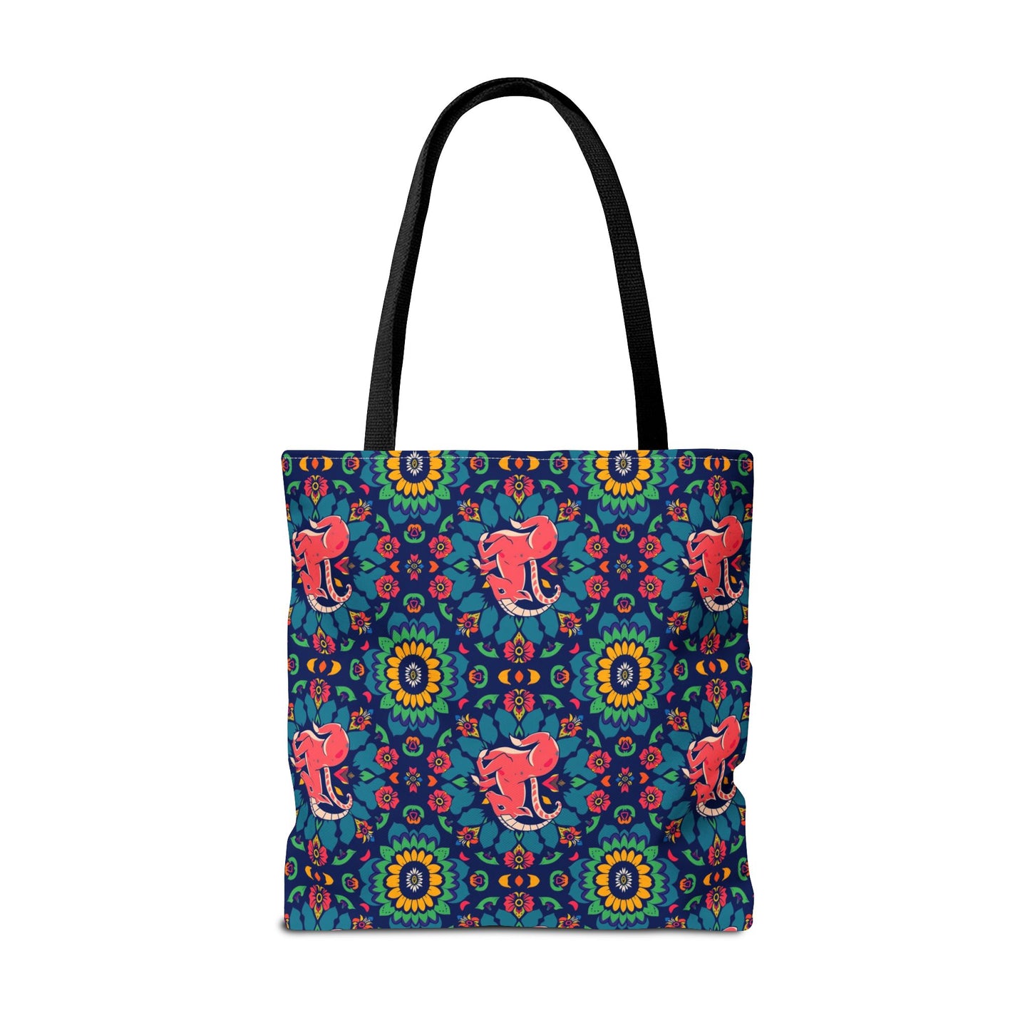 Tote Bag (AOP), Capricorn, Zodiac v1, Flower Pattern