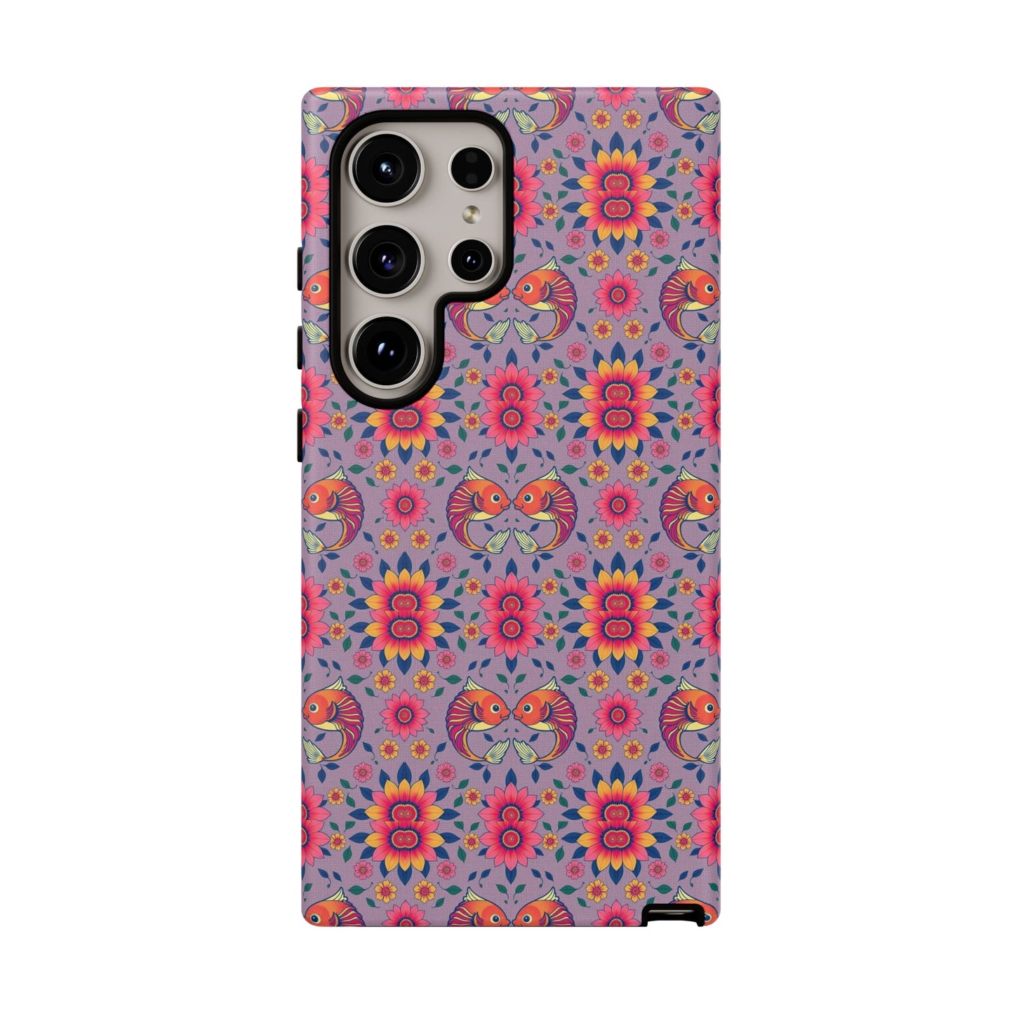 Tough Cases, Pisces, Zodiac v3, Flower Pattern