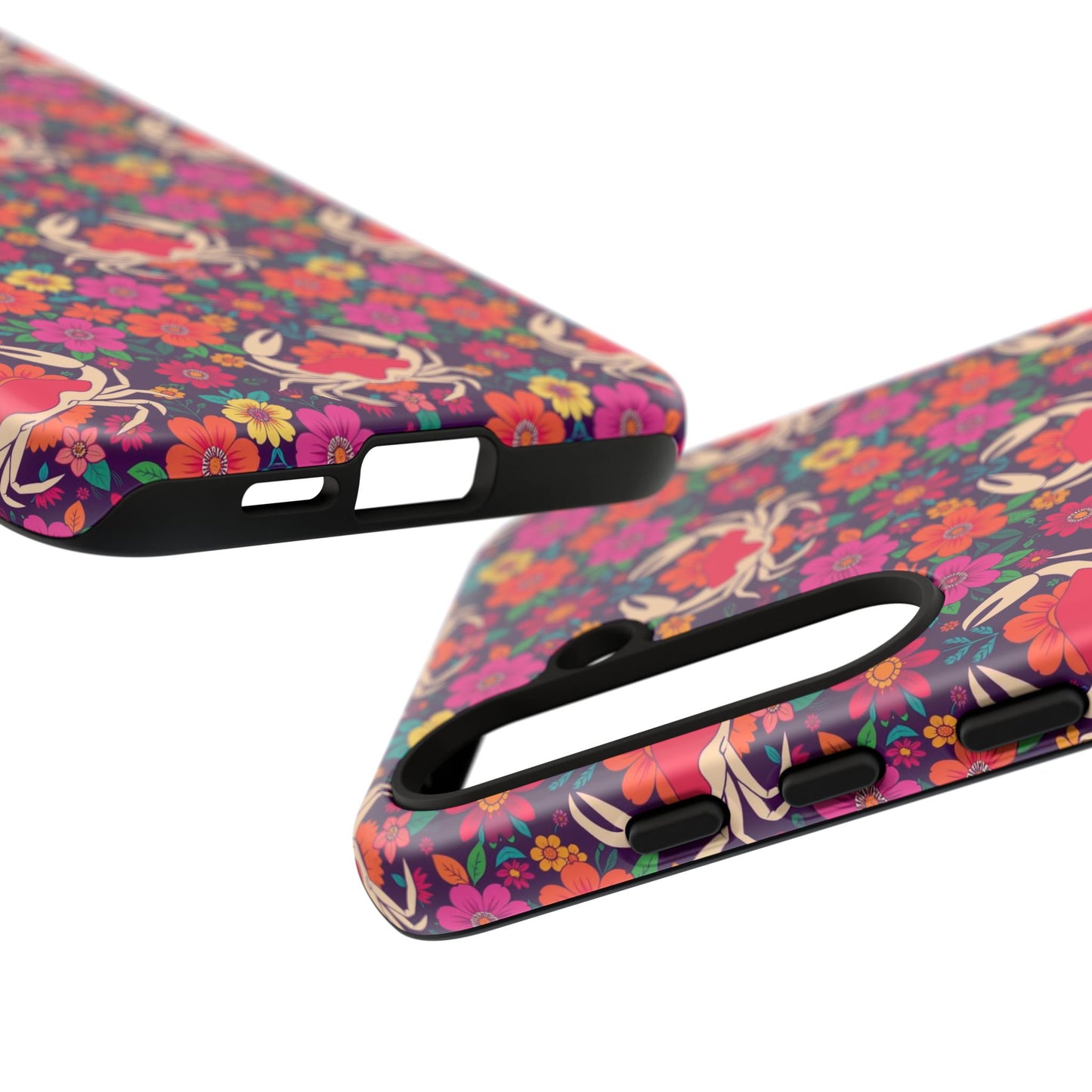 Tough Cases, Cancer, Zodiac v1, Flower Pattern