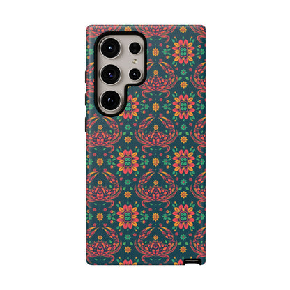 Tough Cases, Cancer, Zodiac v4, Flower Pattern