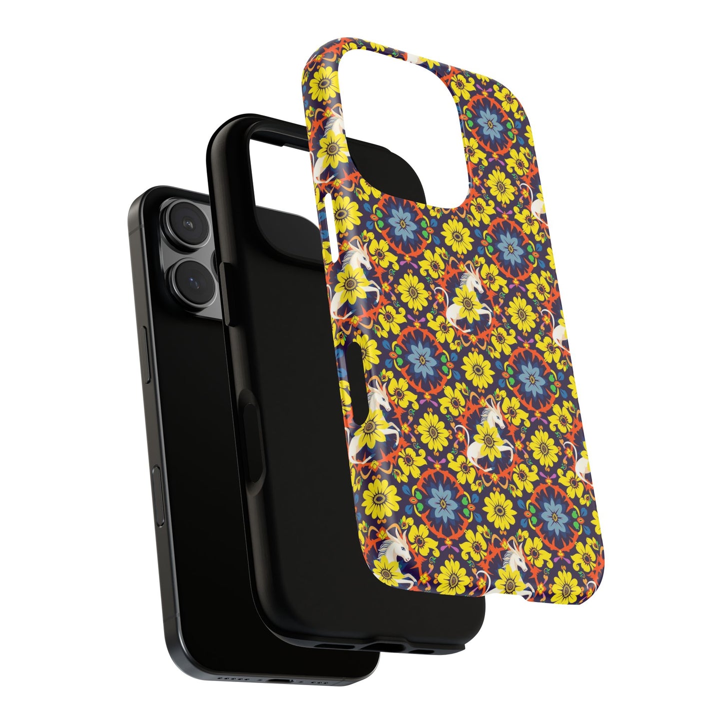 Tough Cases, Aquarius, Zodiac v3, Flower Pattern