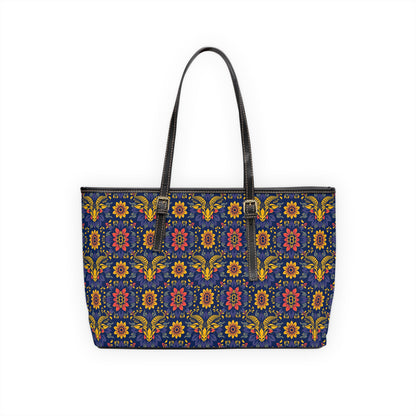 Leather Shoulder Bag, Taurus, Zodiac, Flower Pattern