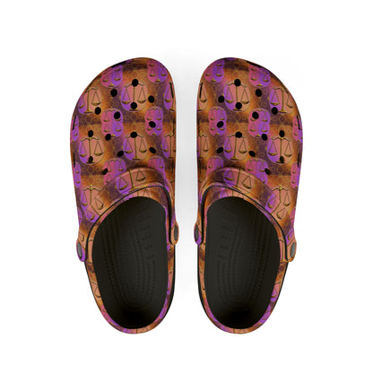 EVA Foam Rubber Shoes, (AOP), Libra, Zodiac, Pattern