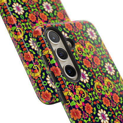 Tough Cases, Aries, Zodiac v4, Flower Pattern
