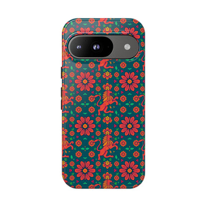 Tough Cases, Leo, Zodiac v2, Flower Pattern
