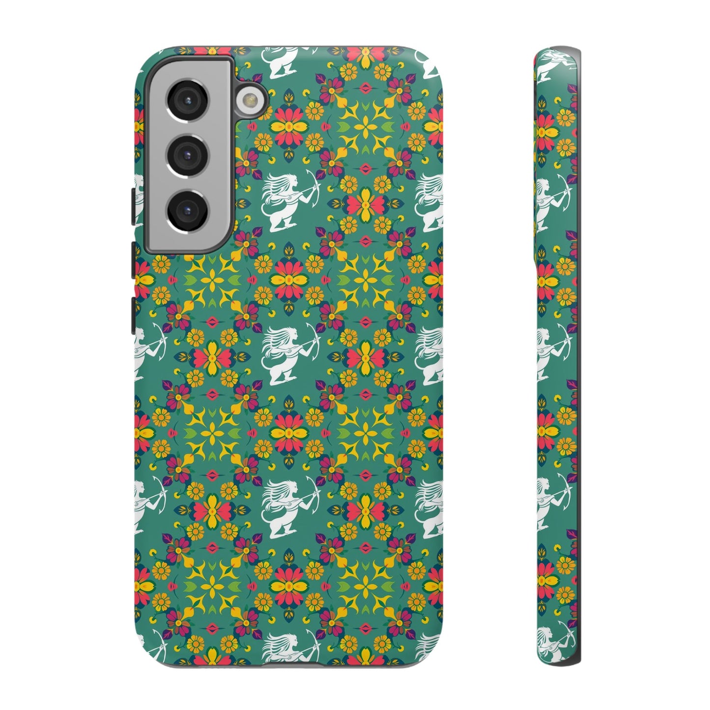 Tough Cases, Sagittarius, Zodiac, Flower Pattern