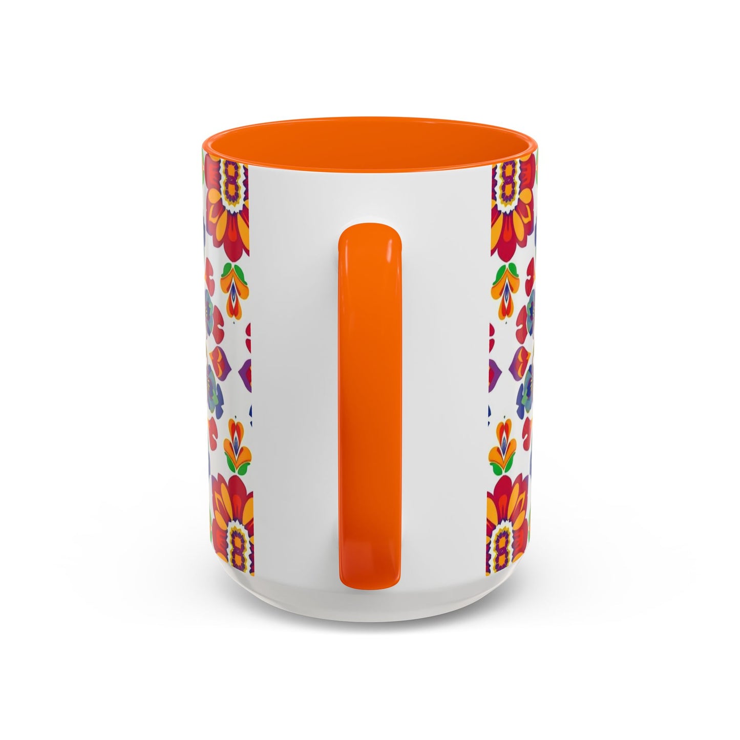 Accent Coffee Mug, Libra, Zodiac v1, Flower Pattern, (11, 15oz)