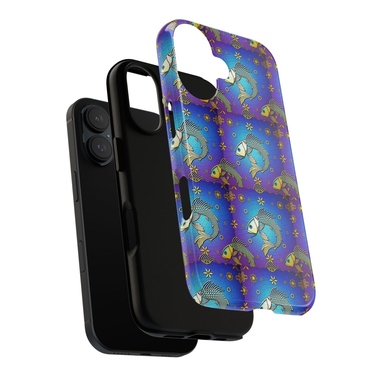 Tough Cases, Pisces, Zodiac v2, Metal Pattern