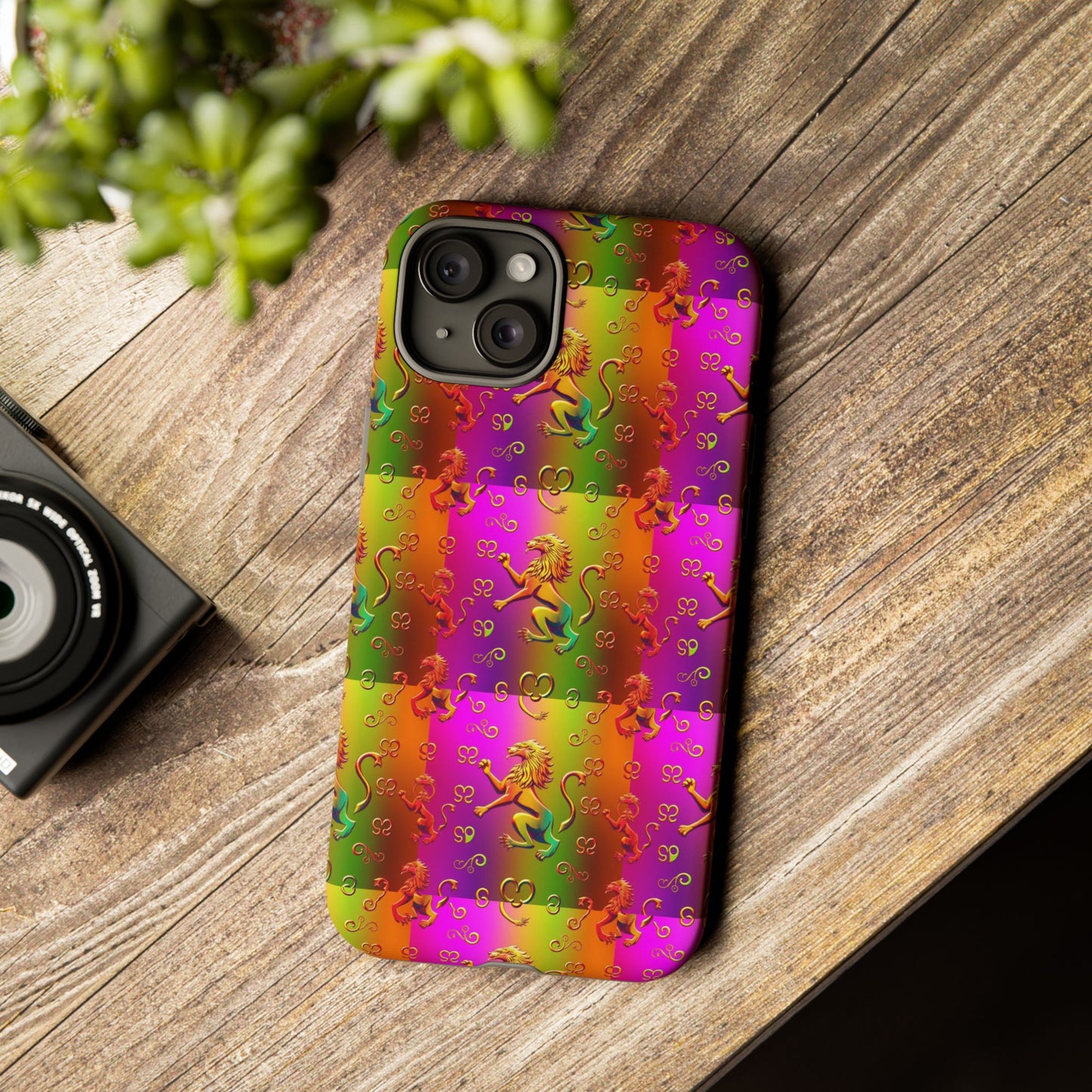 Tough Cases, Leo, Zodiac v1, Metal Pattern