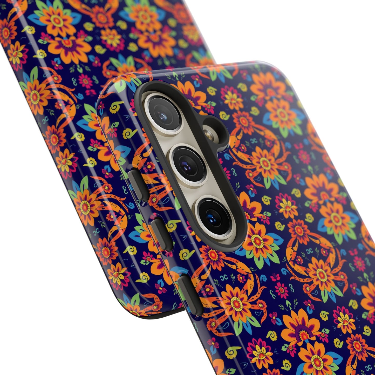 Tough Cases, Cancer, Zodiac, Flower Pattern