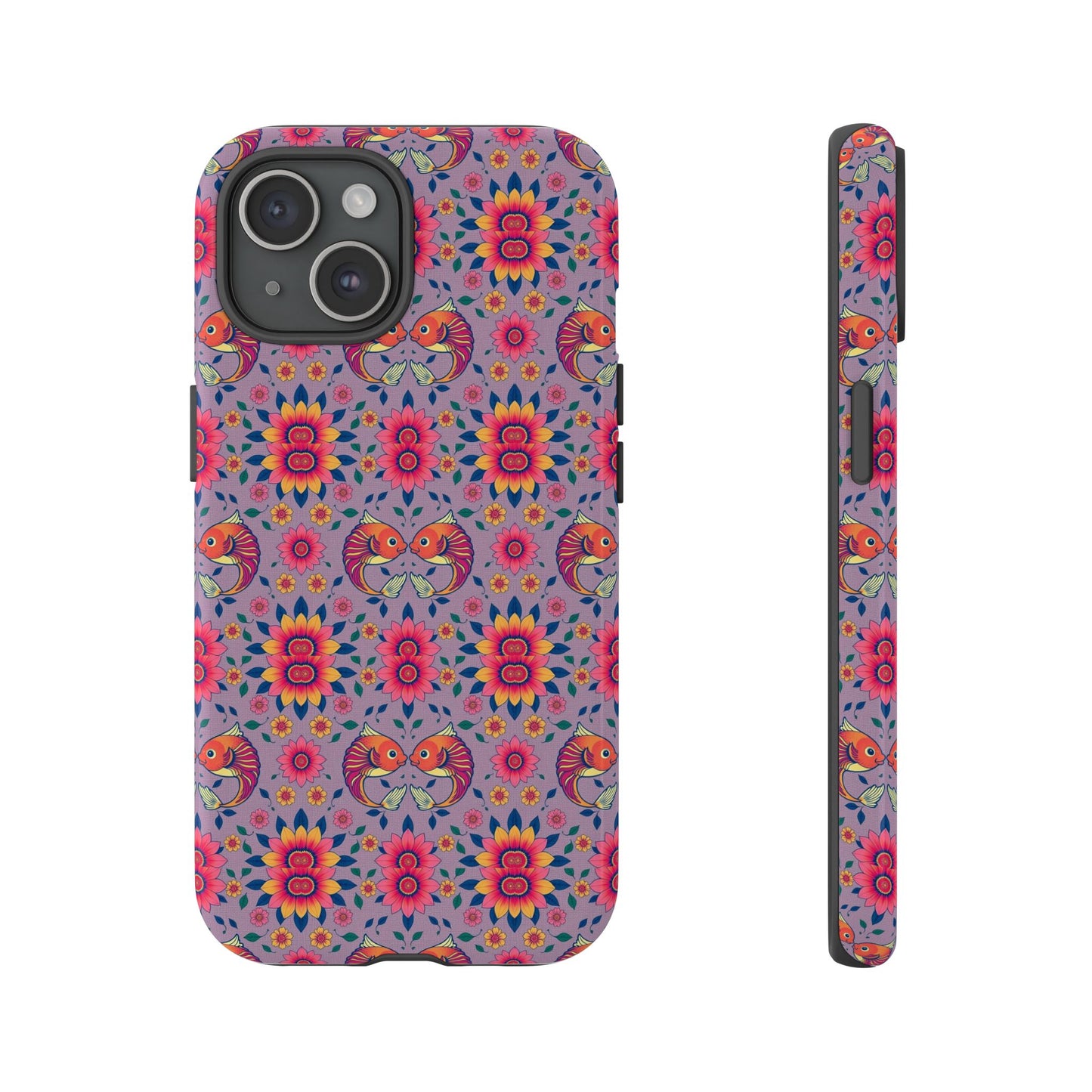 Tough Cases, Pisces, Zodiac v3, Flower Pattern