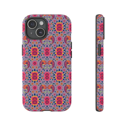 Tough Cases, Pisces, Zodiac v3, Flower Pattern
