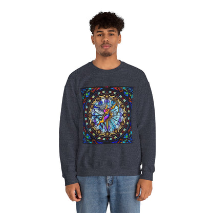 Unisex Heavy Blend™ Crewneck Sweatshirt, Glass, Sagittarius Zodiac Design