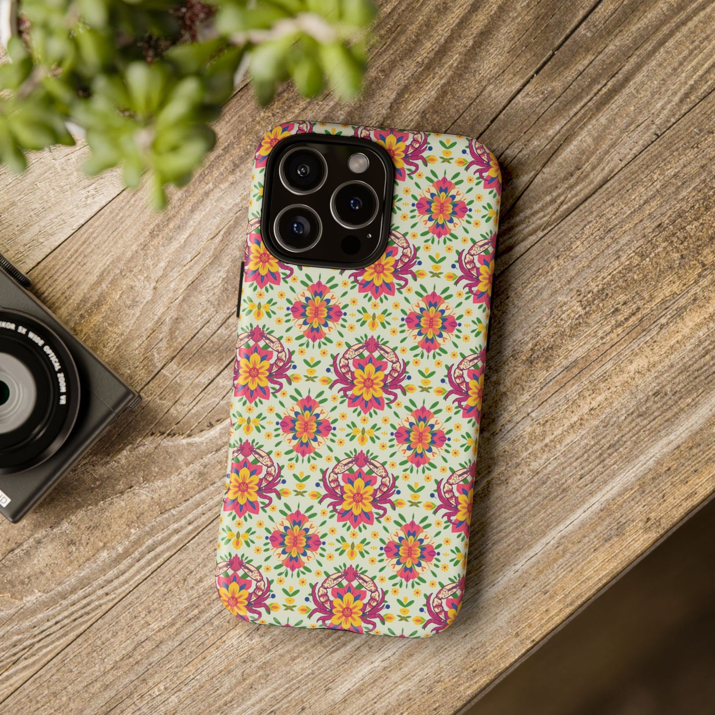 Tough Cases, Cancer, Zodiac v3, Flower Pattern