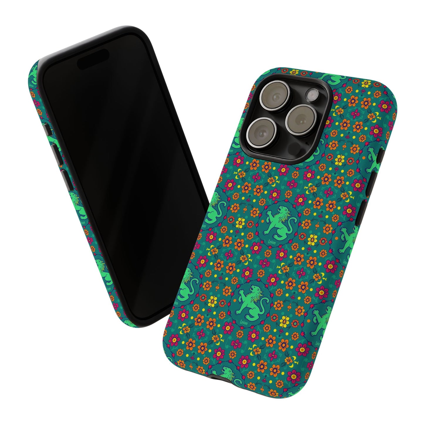 Tough Cases, Leo, Zodiac v3, Flower Pattern