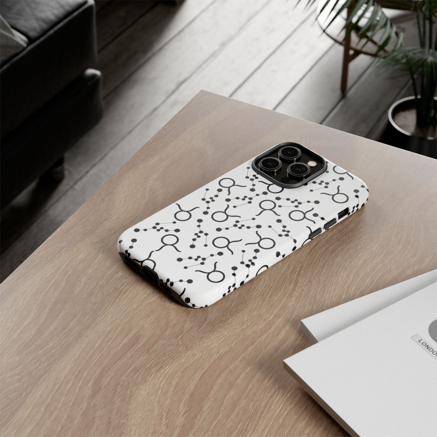 Tough Cases with the Taurus Zodiac sign for iPhone, Samsung Galaxy, and Google Pixel devices