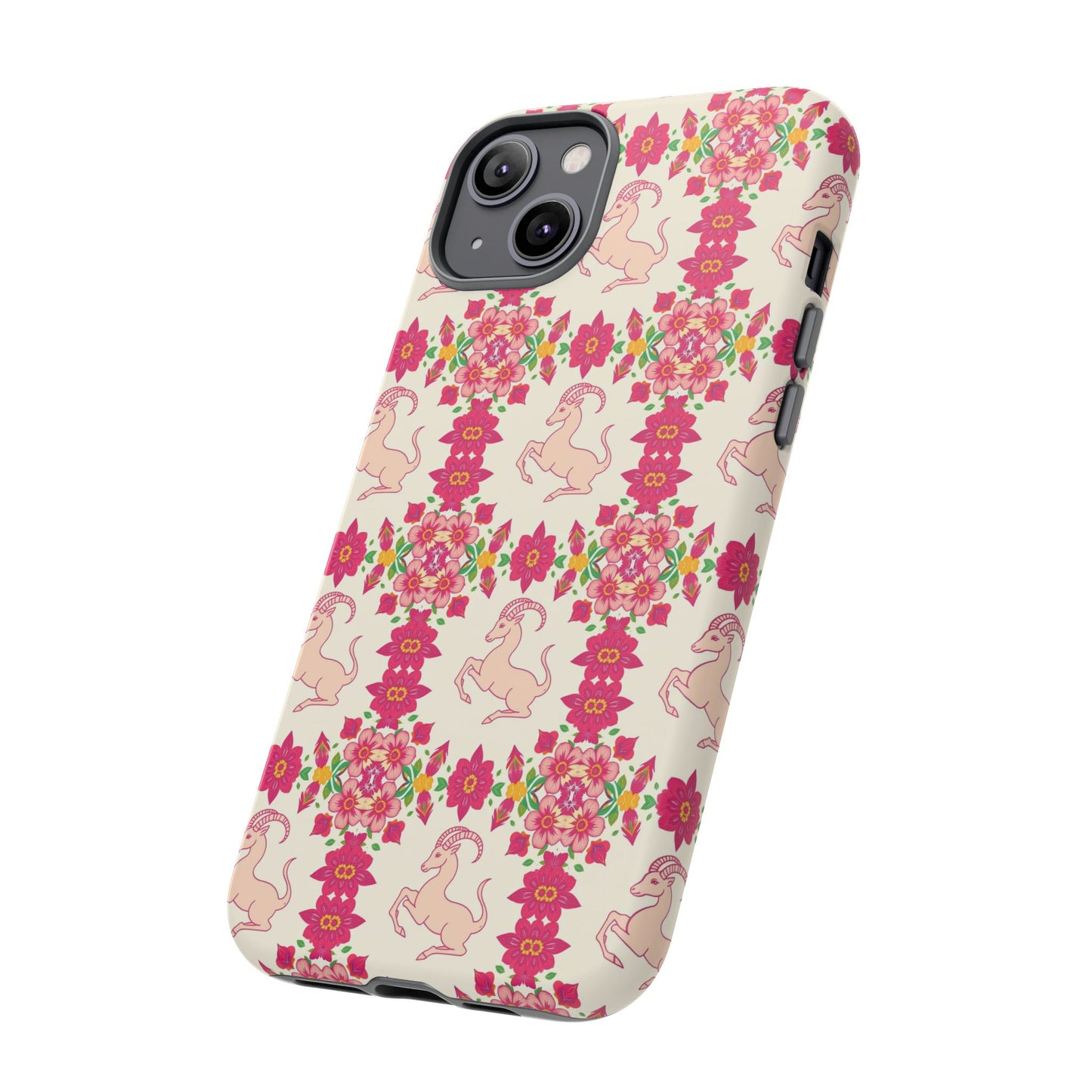 Tough Cases, Capricorn, Zodiac v3, Flower Pattern