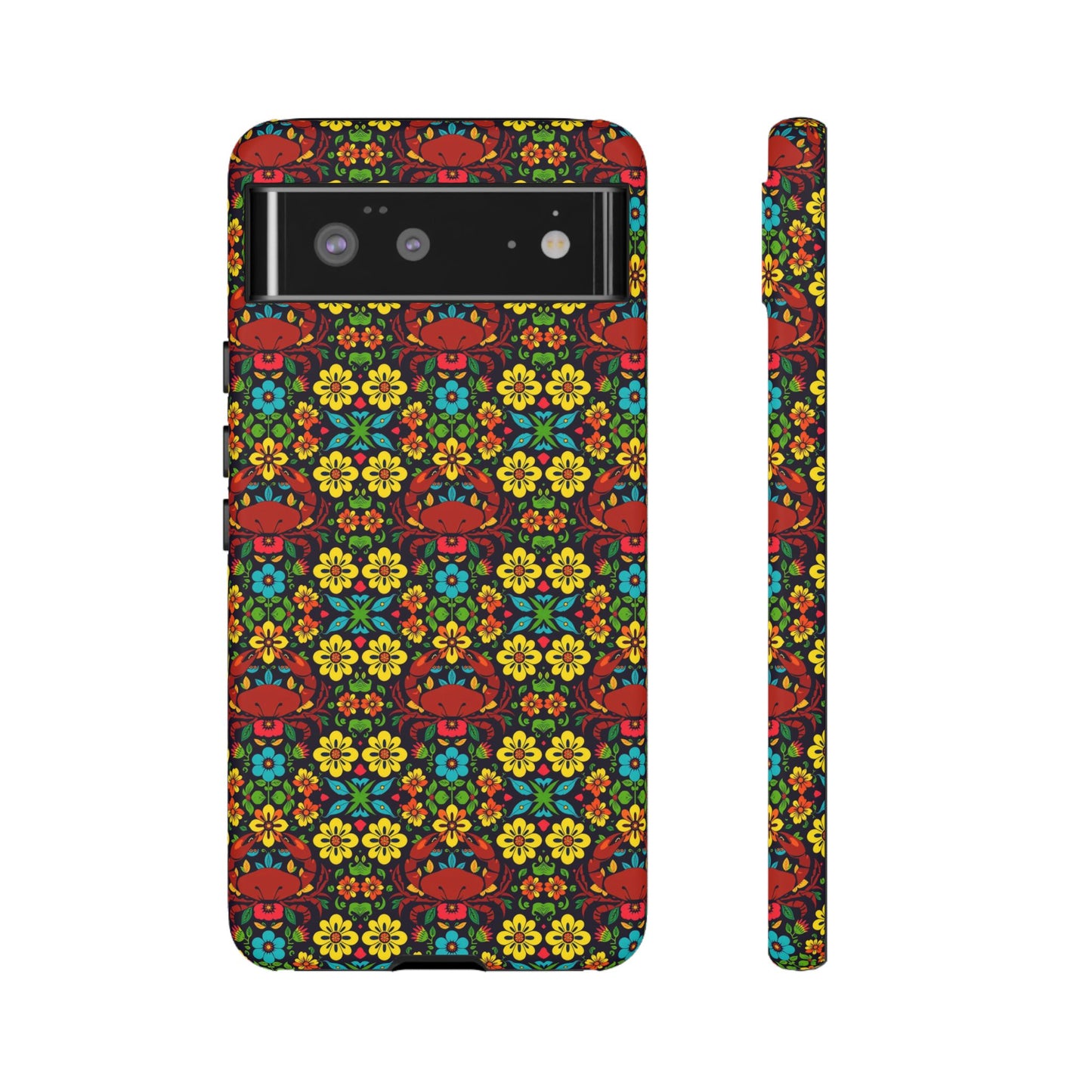 Tough Cases, Cancer, Zodiac v2, Flower Pattern