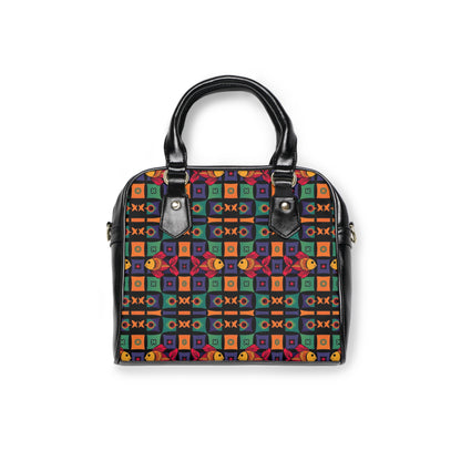 Shoulder Handbag, Pisces, Zodiac v2, Shapes Pattern