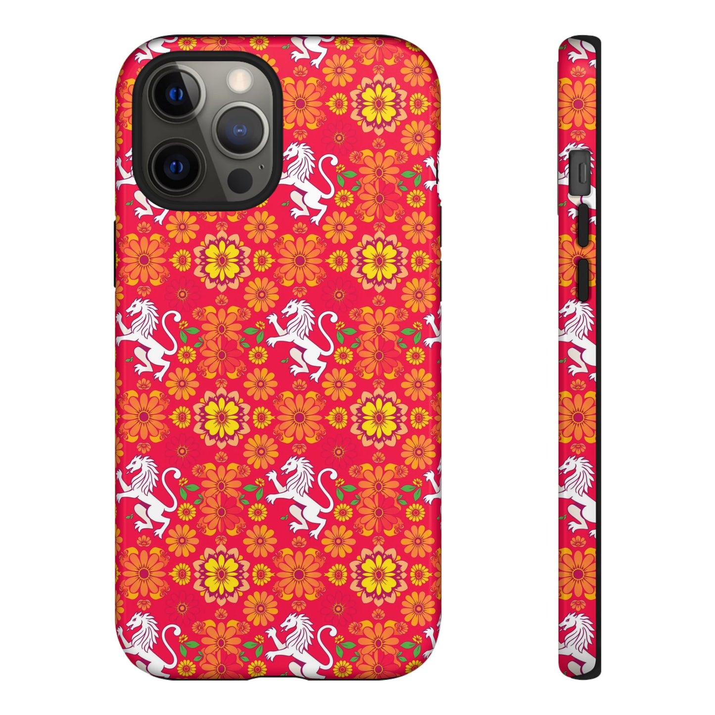 Tough Cases, Leo, Zodiac v4, Flower Pattern