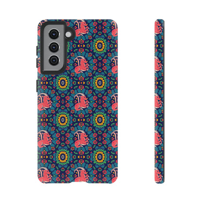 Tough Cases, Capricorn, Zodiac v1, Flower Pattern