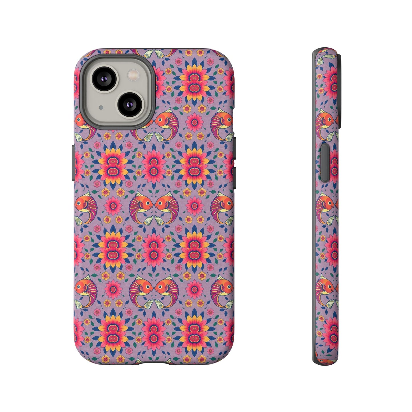 Tough Cases, Pisces, Zodiac v3, Flower Pattern