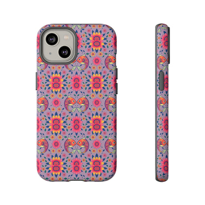 Tough Cases, Pisces, Zodiac v3, Flower Pattern