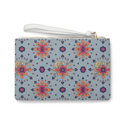 Clutch Bag, Sagittarius, Zodiac v1, Flower Pattern