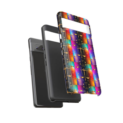 Tough Cases, Libra, Zodiac v1, Metal Pattern