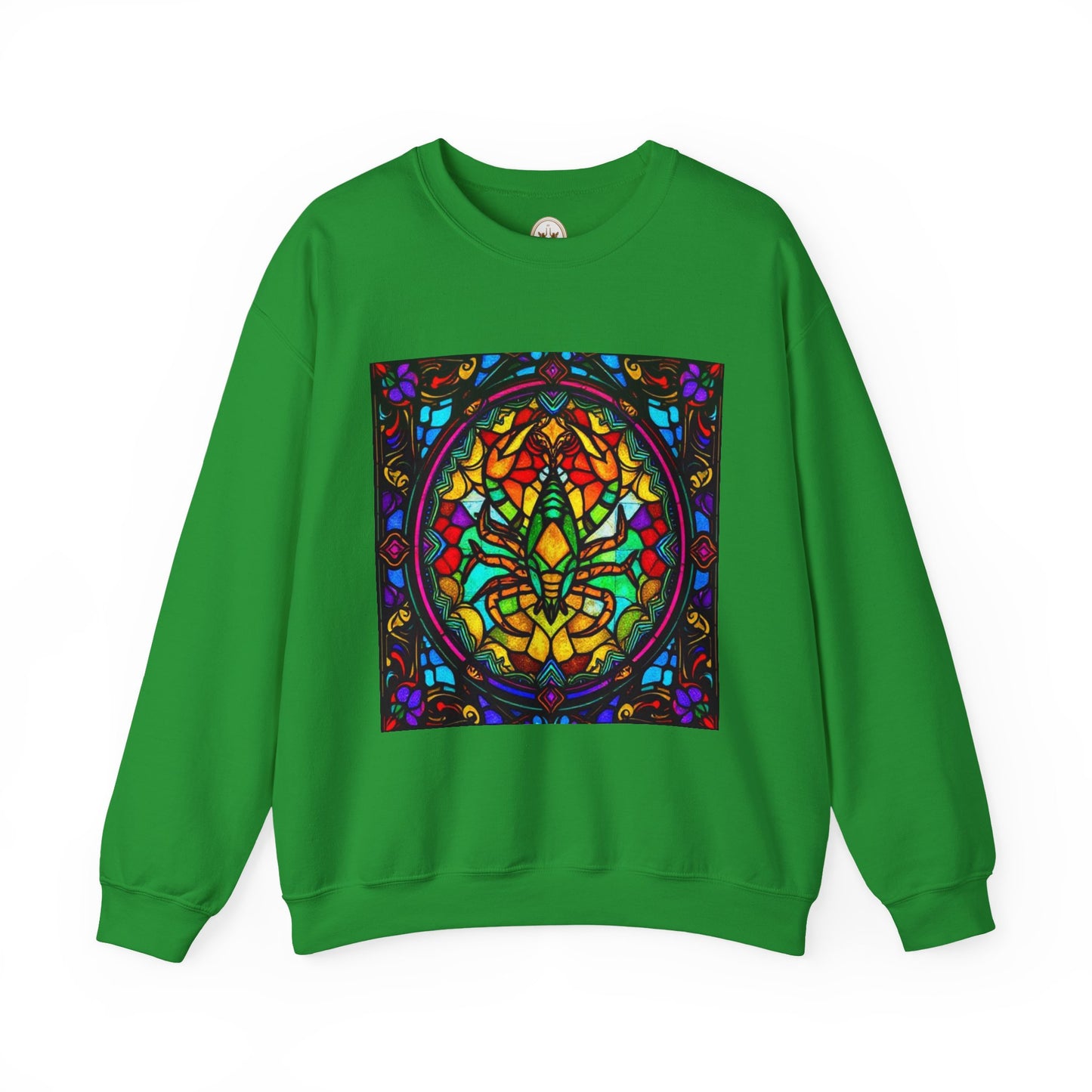 Unisex Heavy Blend™ Crewneck Sweatshirt, Glass 1, Scorpio Zodiac Design