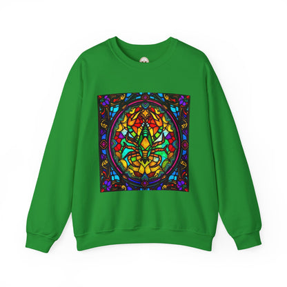 Unisex Heavy Blend™ Crewneck Sweatshirt, Glass 1, Scorpio Zodiac Design
