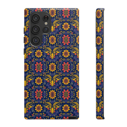 Tough Cases, Taurus, Zodiac v3, Flower Pattern