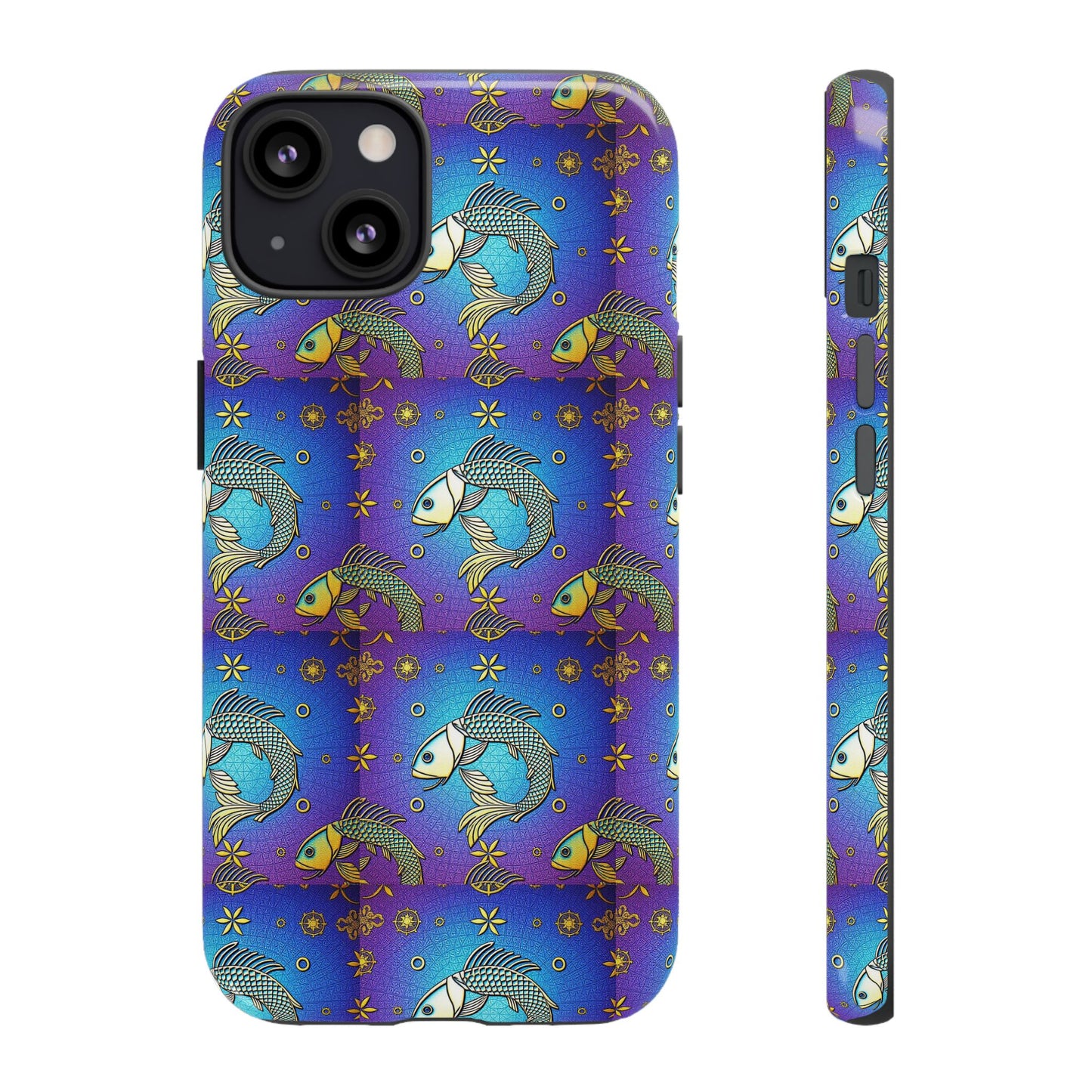 Tough Cases, Pisces, Zodiac v2, Metal Pattern