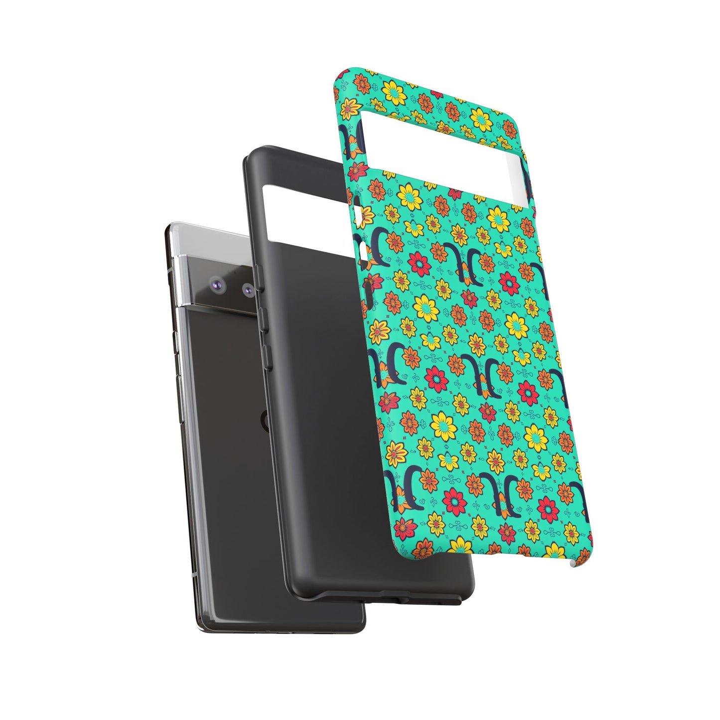 Tough Cases, Aquarius, Zodiac v2, Flower Pattern