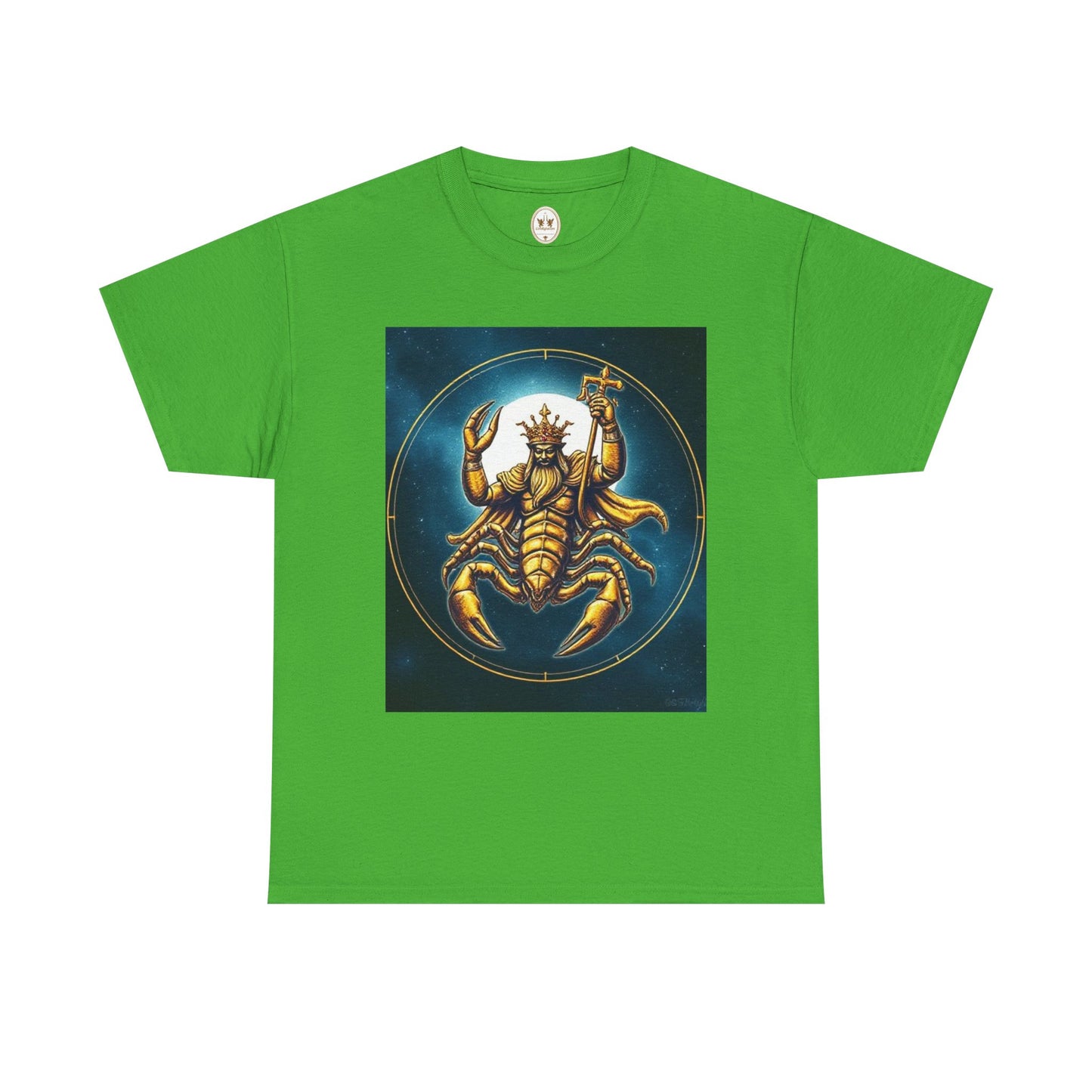 Unisex Heavy Cotton T-Shirt, Moon, Scorpio Zodiac Design