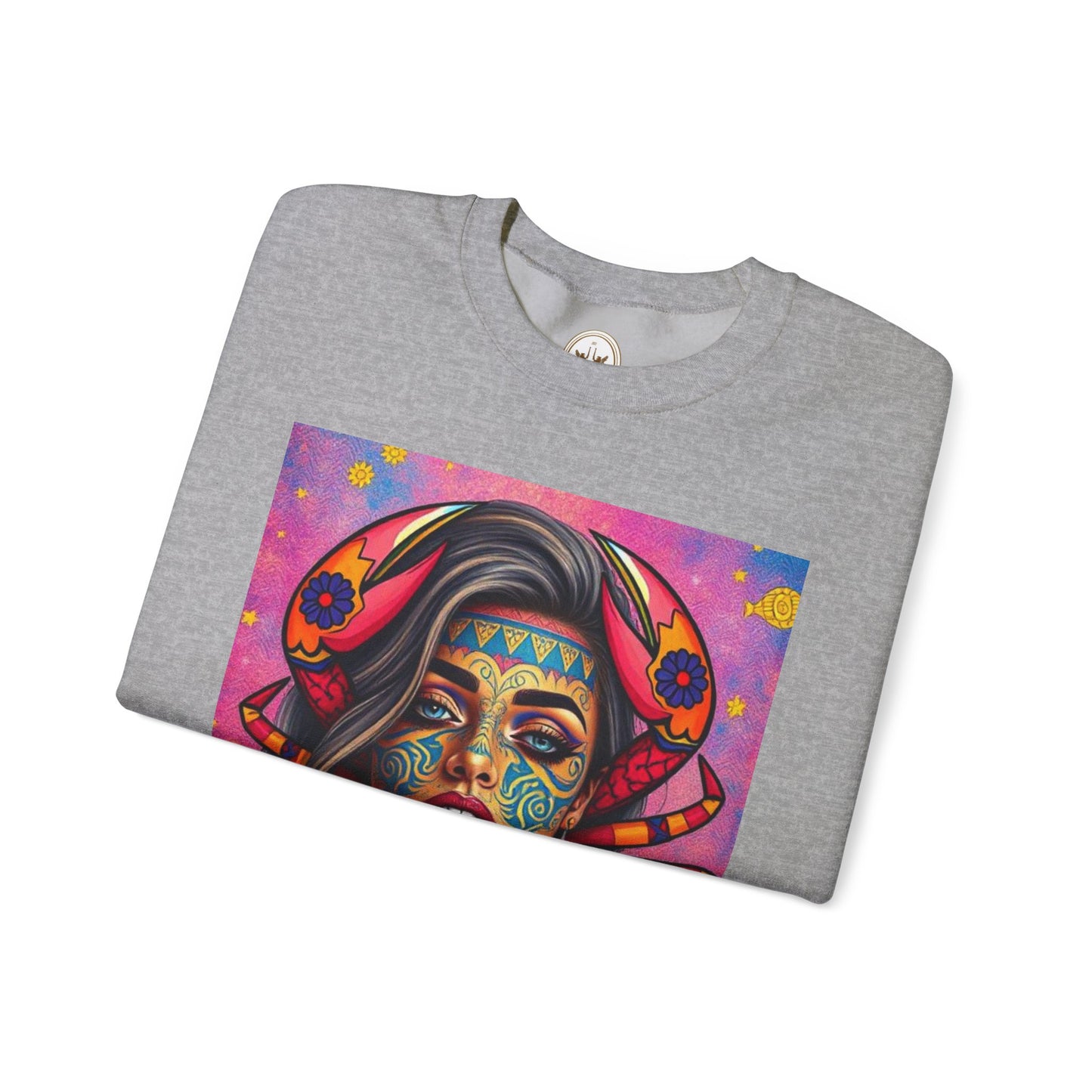 Unisex Heavy Blend™ Crewneck Sweatshirt, Cancer, Zodiac, Sexy Pattern