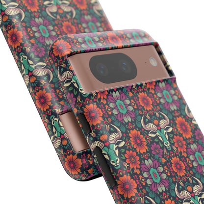 Tough Cases, Taurus, Zodiac v4, Flower Pattern
