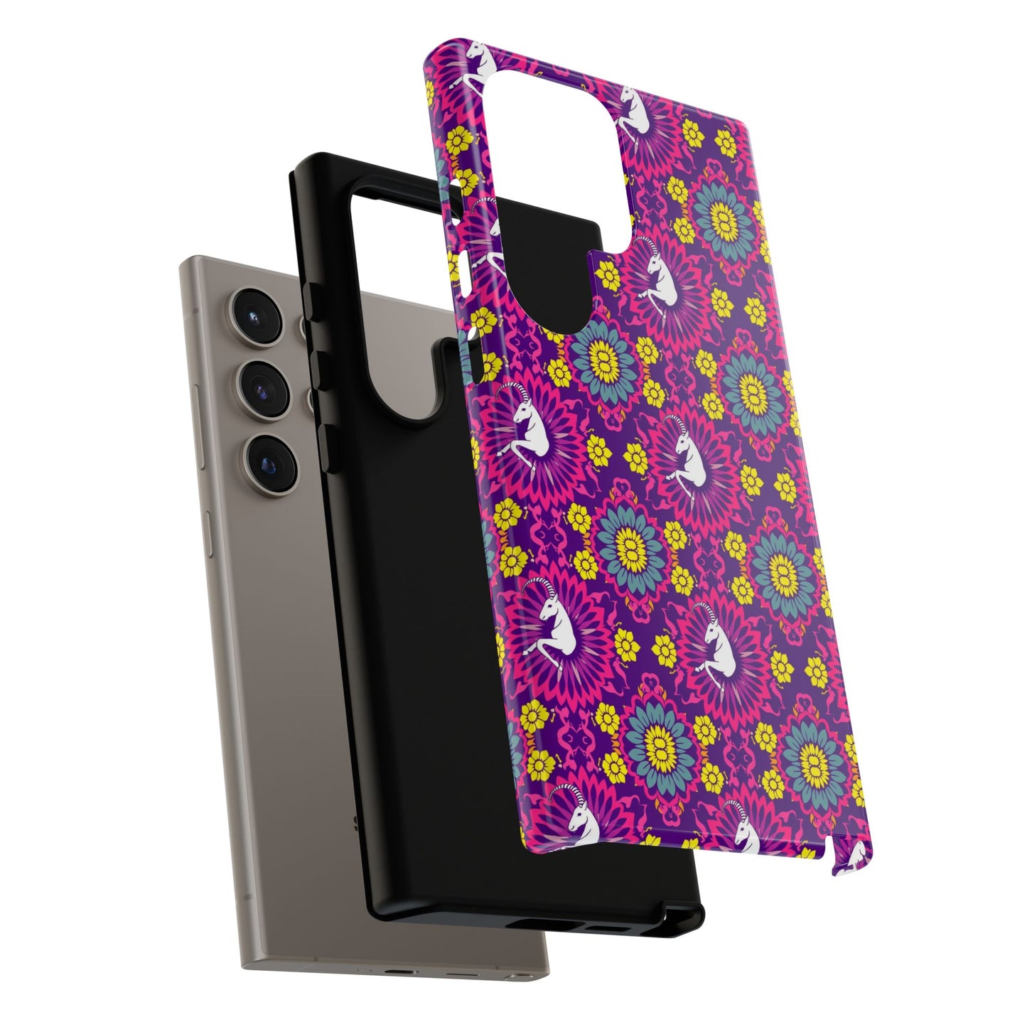 Tough Cases, Capricorn, Zodiac, Flower Pattern