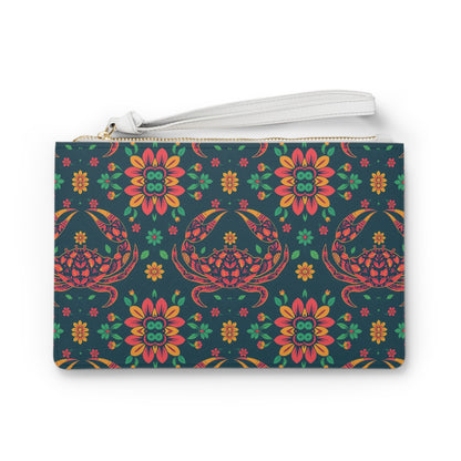 Clutch Bag, Cancer, Zodiac v1, Flower Pattern