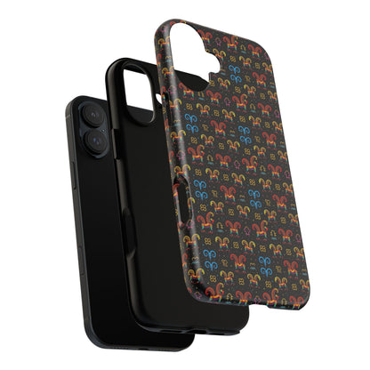 Tough Cases, Aries, Zodiac v1, Metal Pattern