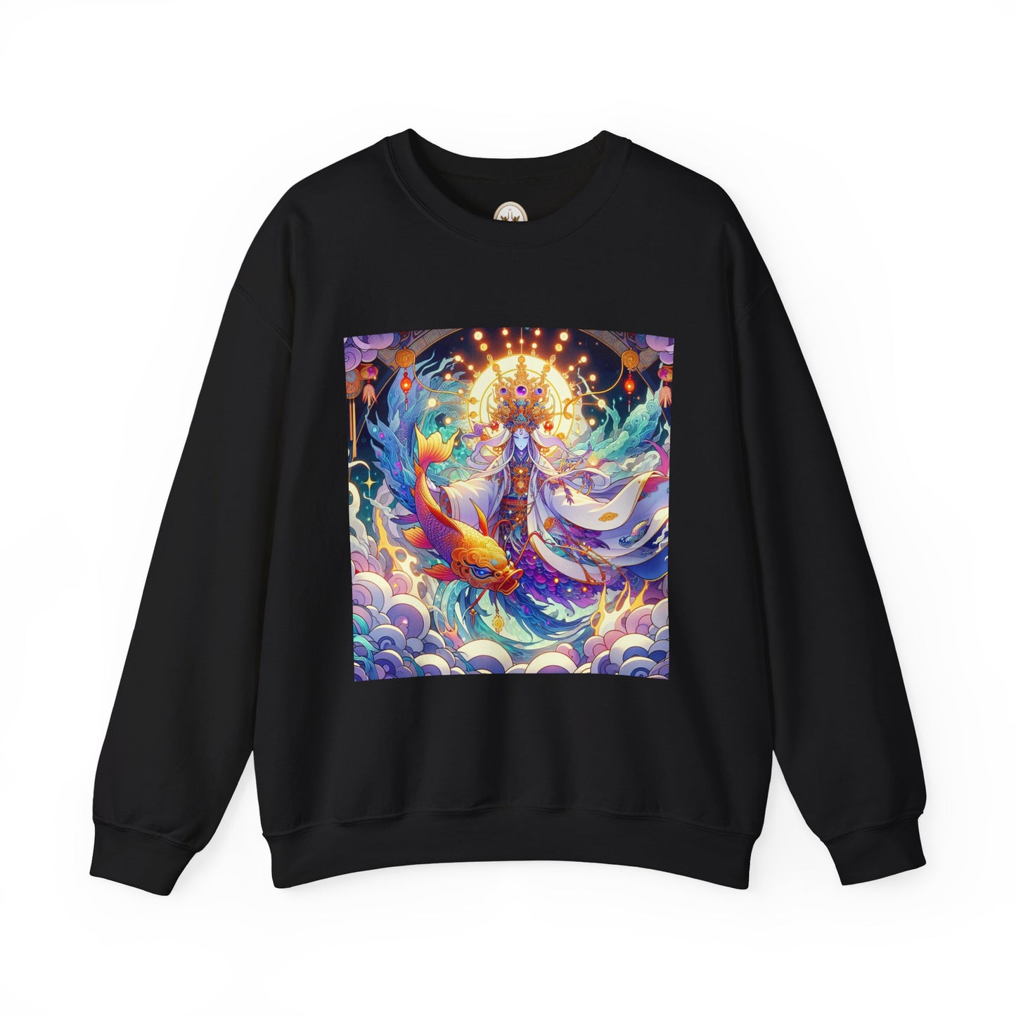 Unisex Heavy Blend™ Crewneck Sweatshirt, Anime Pisces King, Zodiac Design