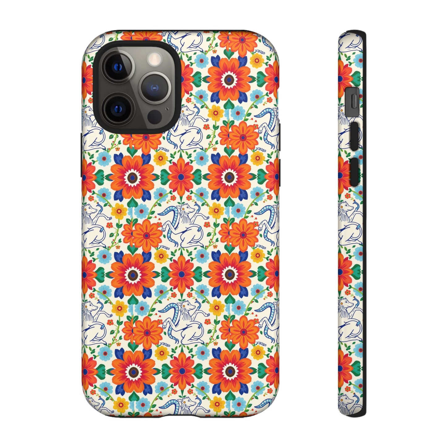 Tough Cases, Virgo, Zodiac v4, Flower Pattern