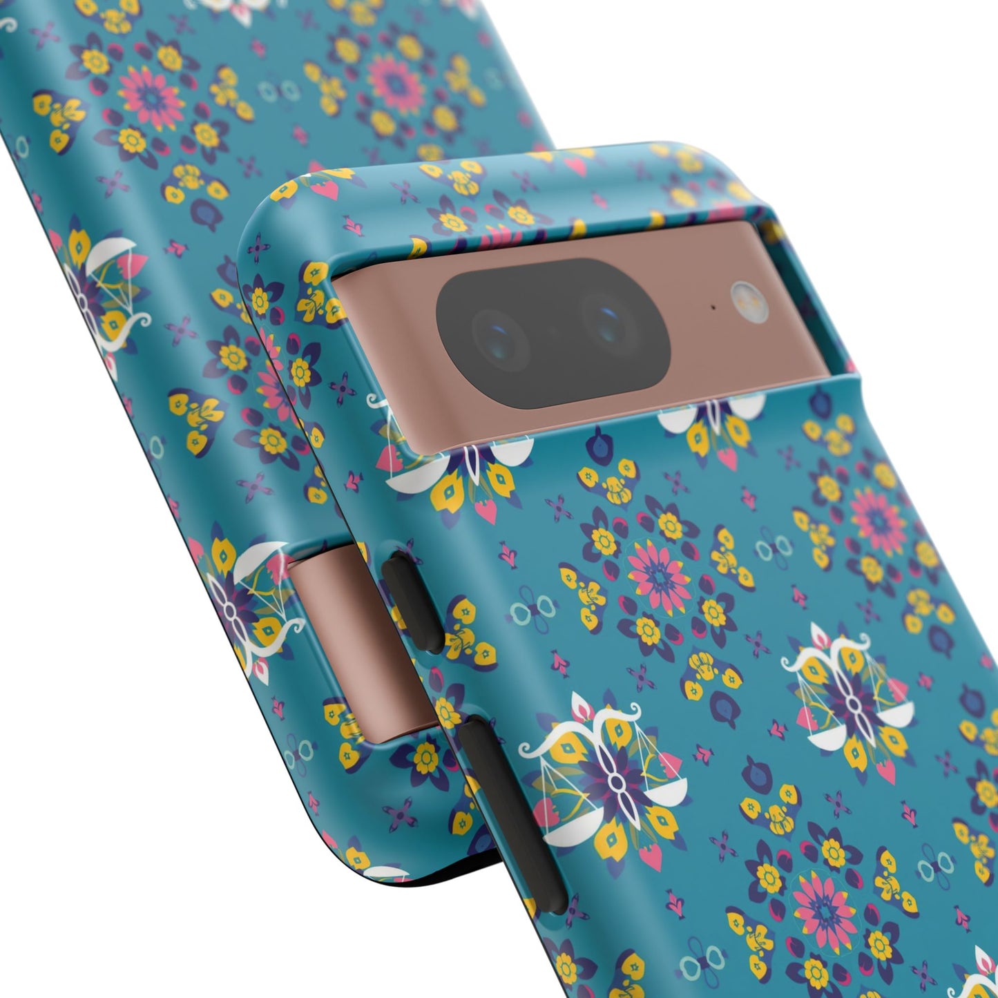 Tough Cases, Libra, Zodiac v2, Flower Pattern