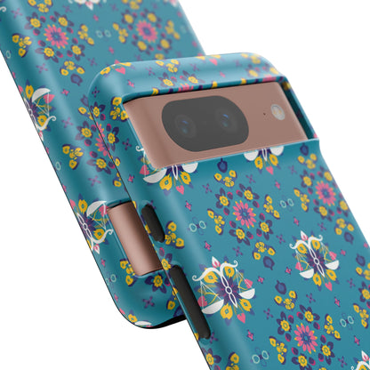 Tough Cases, Libra, Zodiac v2, Flower Pattern
