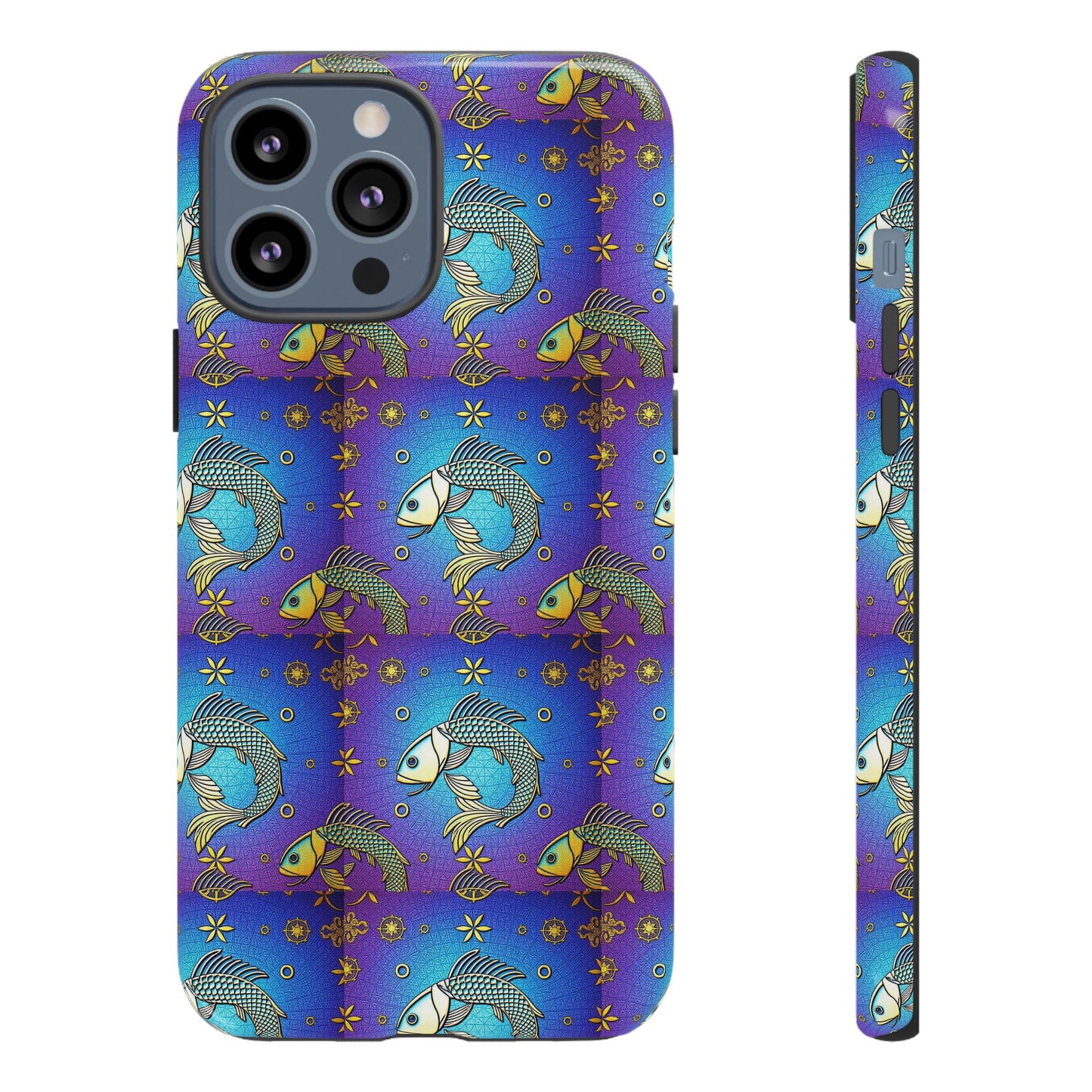 Tough Cases, Pisces, Zodiac v2, Metal Pattern