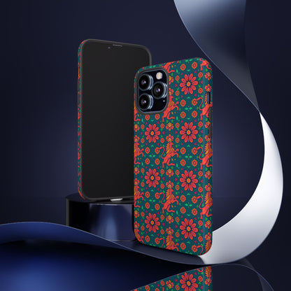 Tough Cases, Leo, Zodiac v2, Flower Pattern