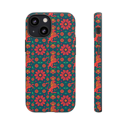 Tough Cases, Leo, Zodiac v2, Flower Pattern